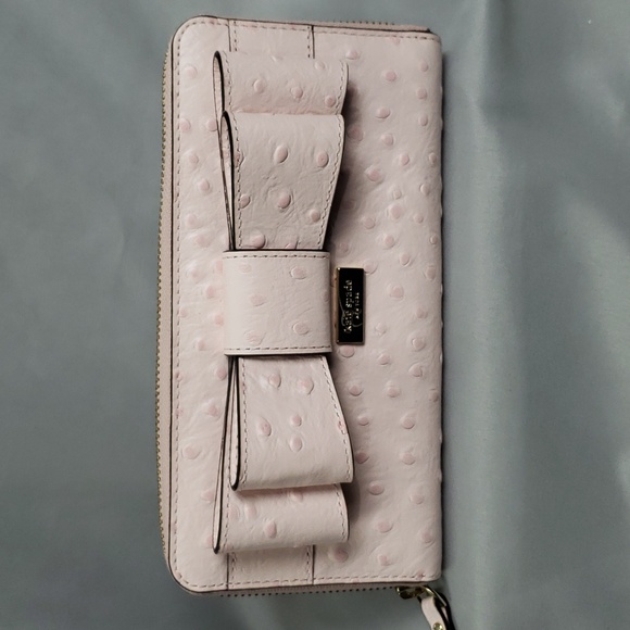 NWOT Kate Spade New York Light Pink Bow Wallet - Picture 2 of 14